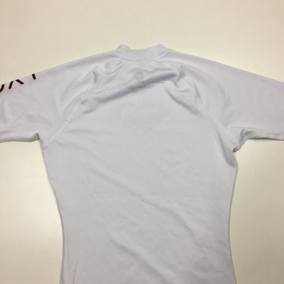 NWT ROXY White UPF50+ Mock Neck Swim Beach Surf Flatlock Activewear Shirt Top - Picture 9 of 9